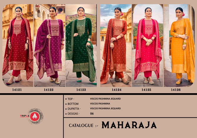 Maharaja By Triple Aaa Viscose Pashmina Dress Material Wholesale Price In Surat